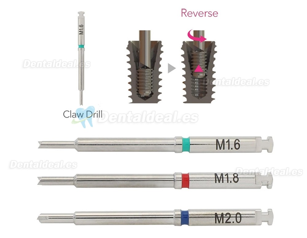 Kit Universal de Extracci&oacute;n de Tornillos Fracturados para Implantes Dentales